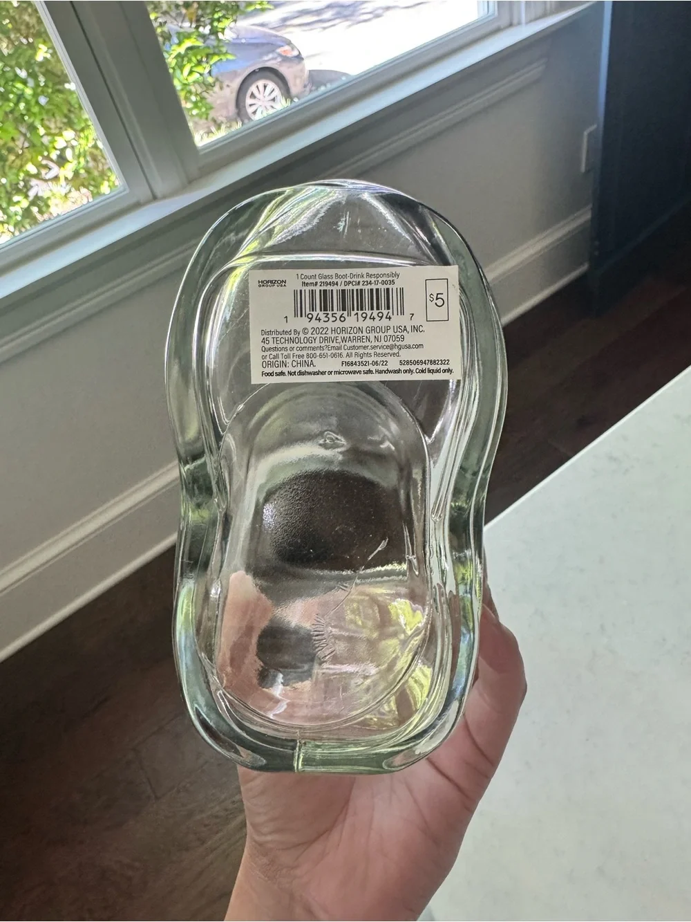 Target Bullseye Glass Santa Boot